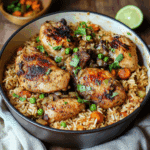 Caribbean Chicken and Spiced Rice