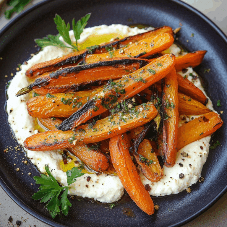 Roasted Carrots with Ricotta