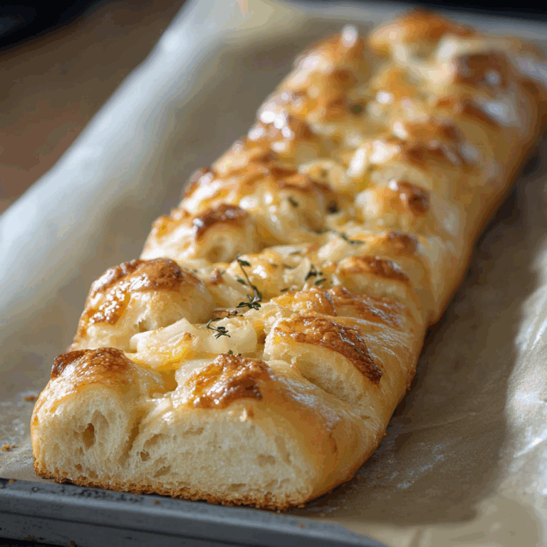 Soft Cheesy Onion Bread