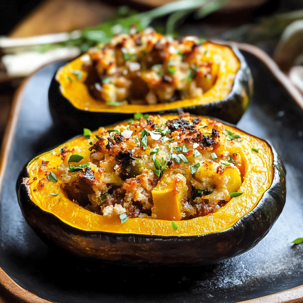 Stuffed Baked Acorn Squash
