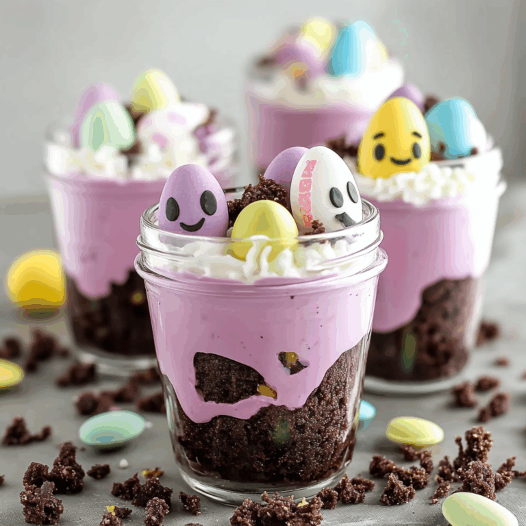Easter Dirt Pudding Jars