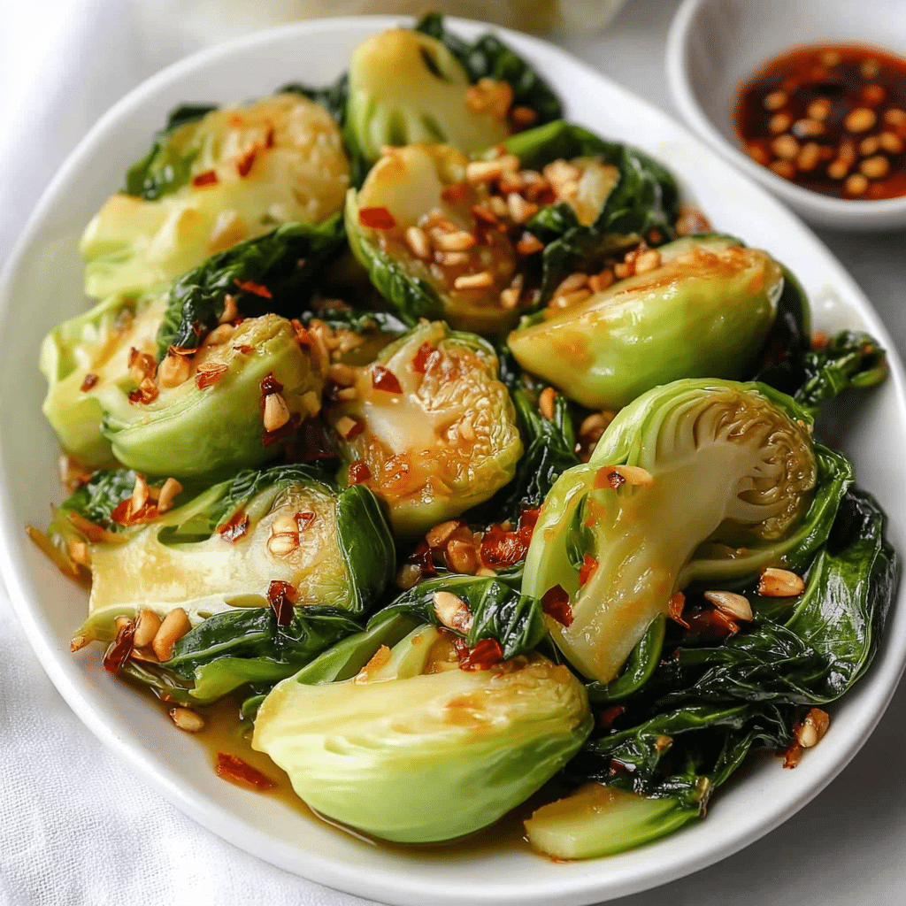 Easy 10-Minute Spicy Garlic Bok Choy