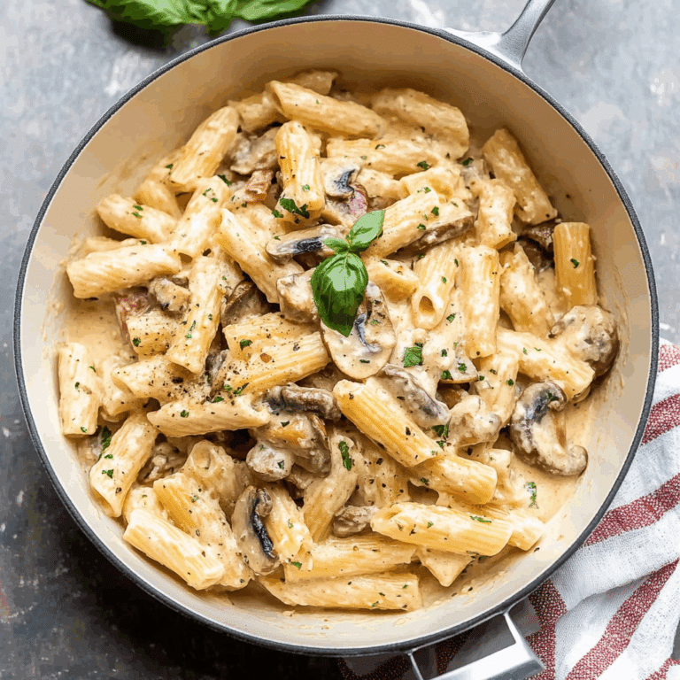 Heavenly Chicken Mushroom Pasta