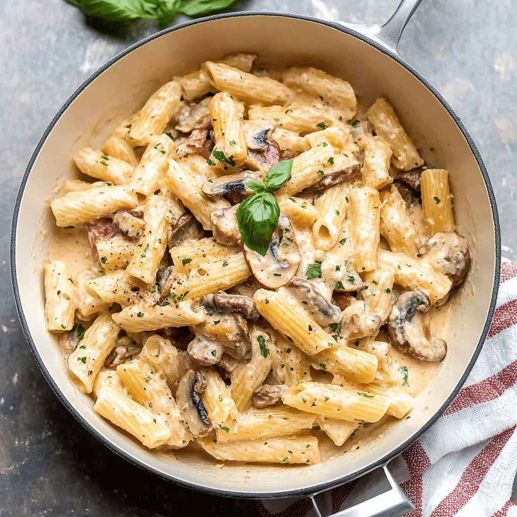 Heavenly Chicken Mushroom Pasta
