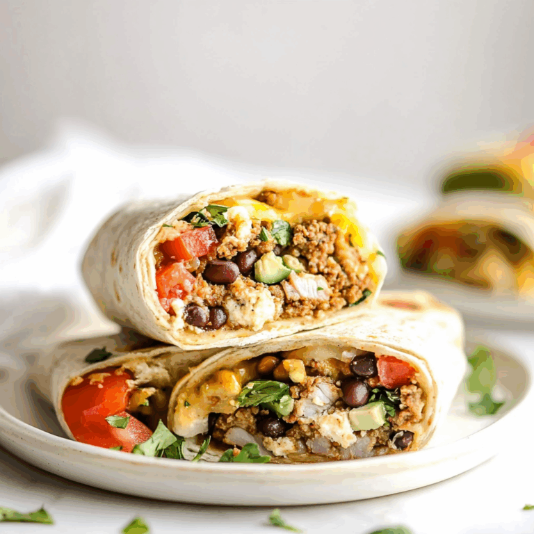 High Protein Breakfast Burritos