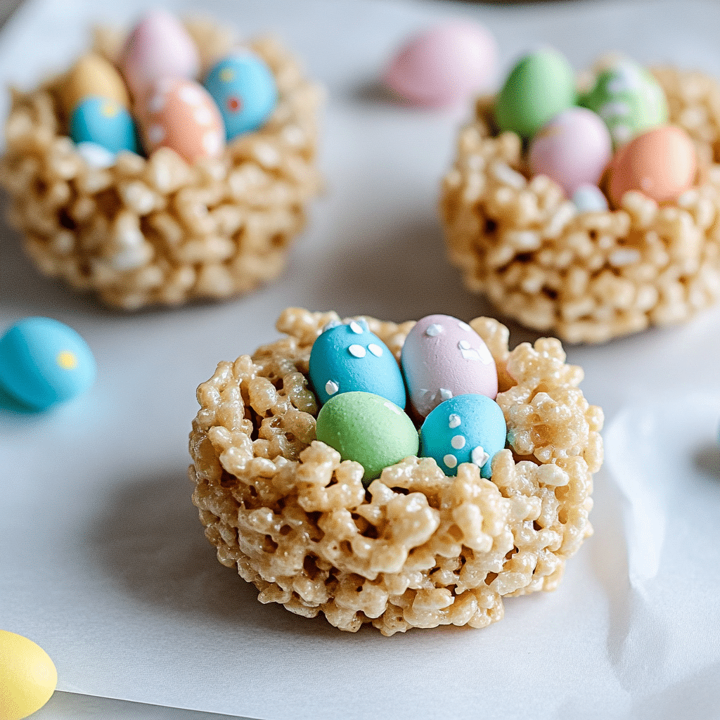 Krispies Easter Egg Nests
