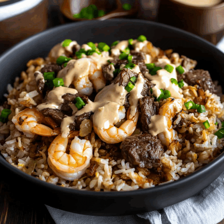 Shrimp and Steak Fried Rice