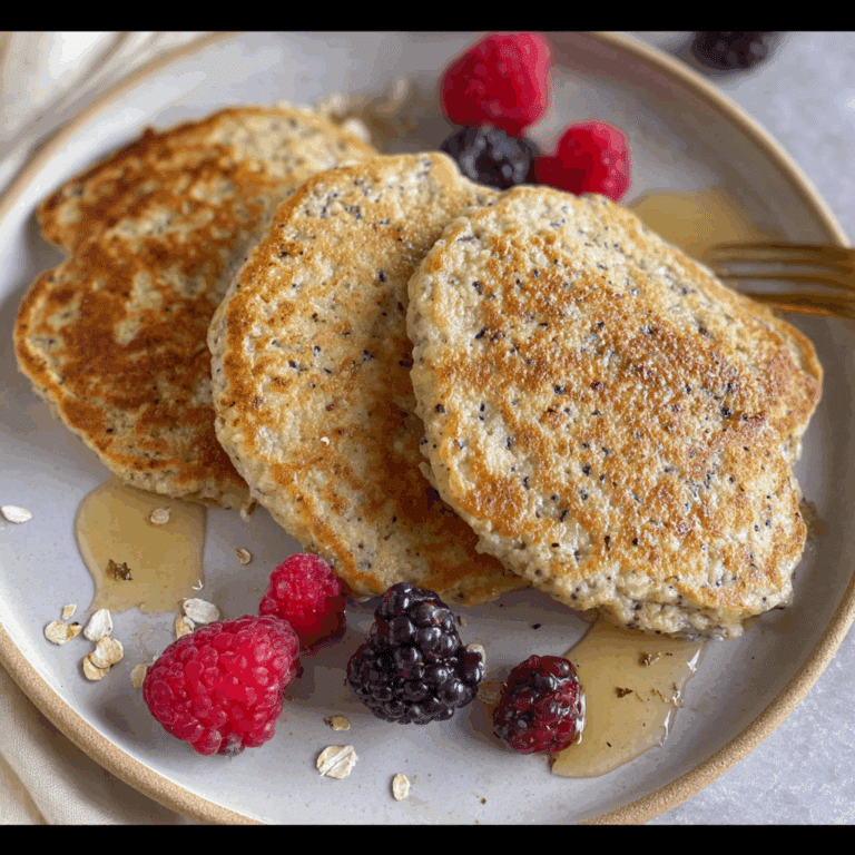 3-Ingredient Flourless Oat Pancakes
