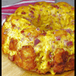 Breakfast Bundt Cake Casserole with Ham & Tater Tots