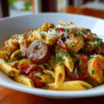 Cajun Shrimp Pasta with Sausage