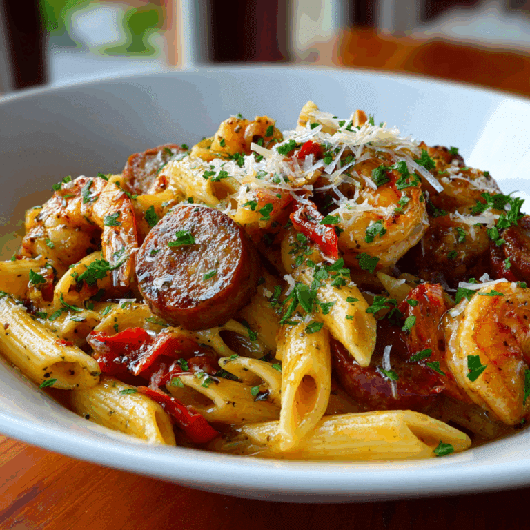 Cajun Shrimp Pasta with Sausage