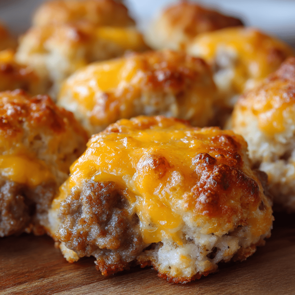 Cheesy Sausage Biscuit Bites