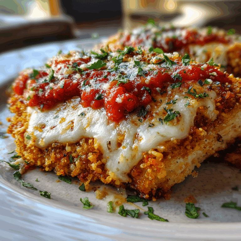 Chicken Parmesan Casserole with Mozzarella & Panko
