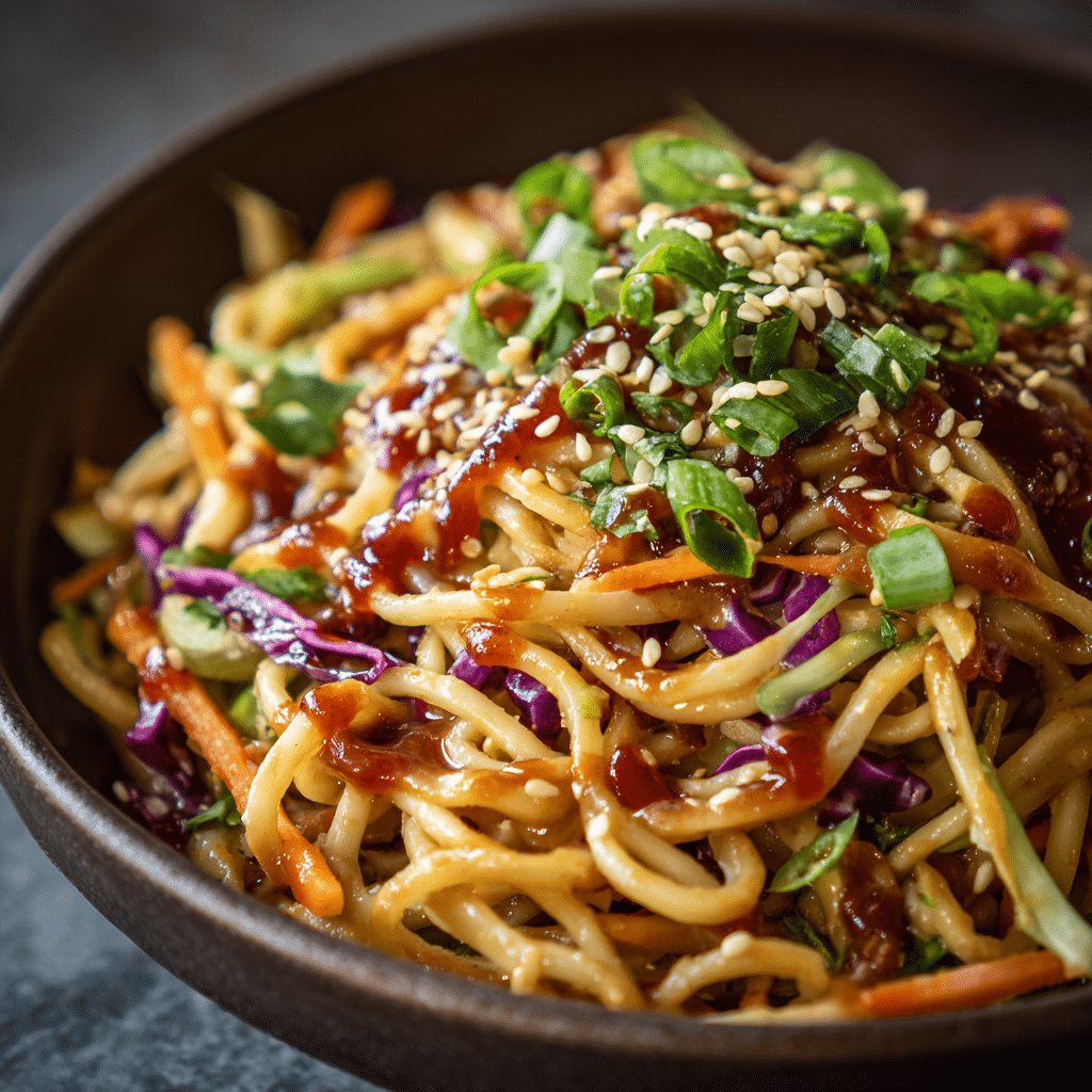 Cold Sesame Noodles with Spicy Peanut Sauce