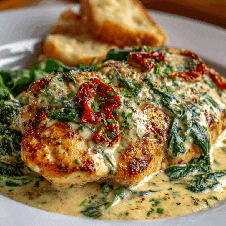 Creamy Chicken Florentine with Spinach & Parmesan