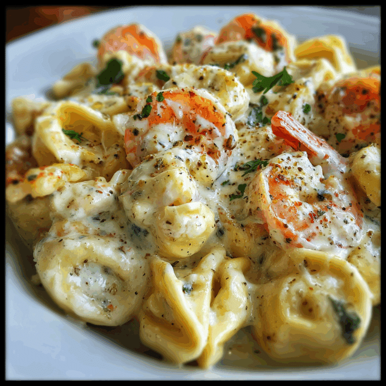 Creole Garlic Alfredo with Cheese Tortellini & Seafood