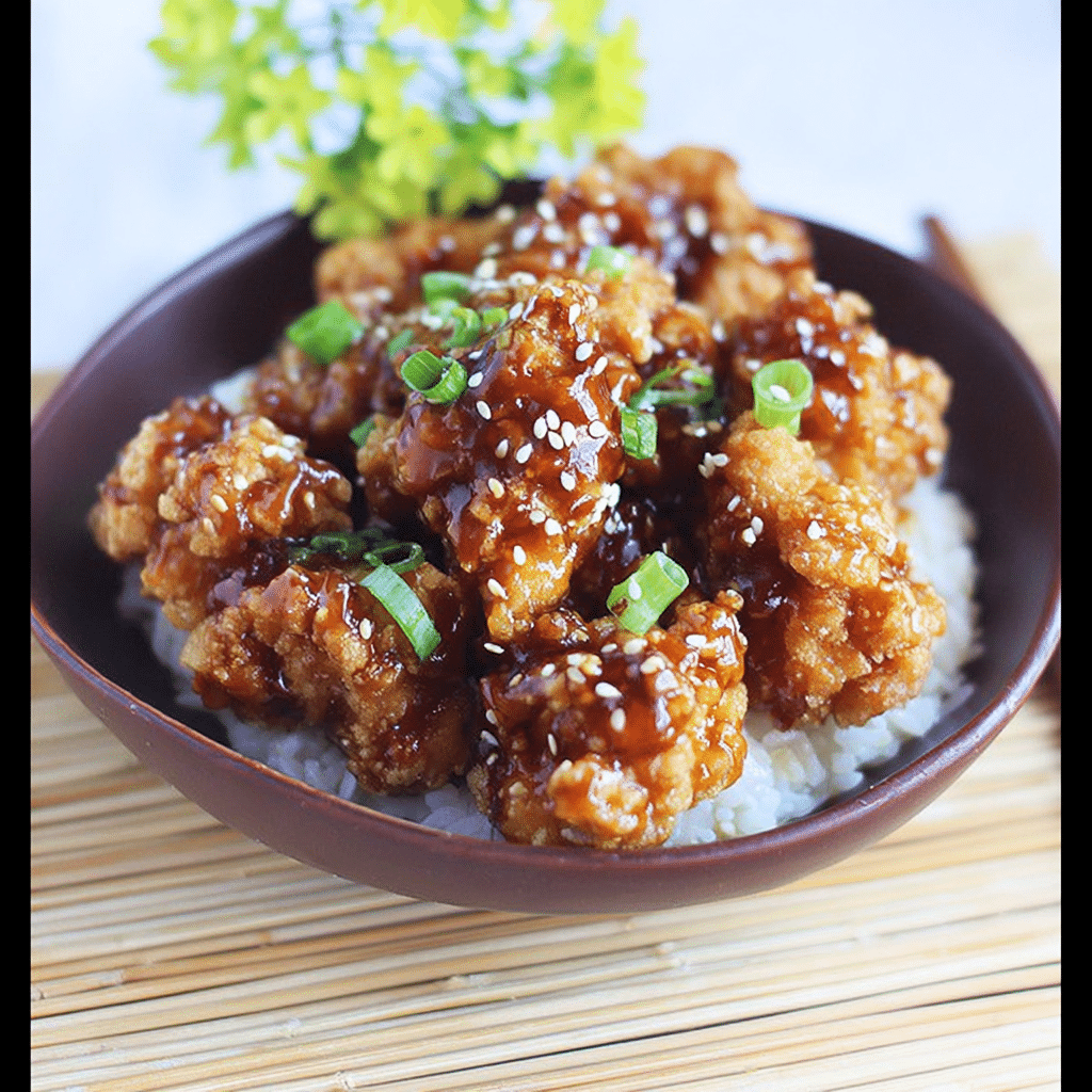 Crispy Honey Chicken with Sweet Asian Sauce