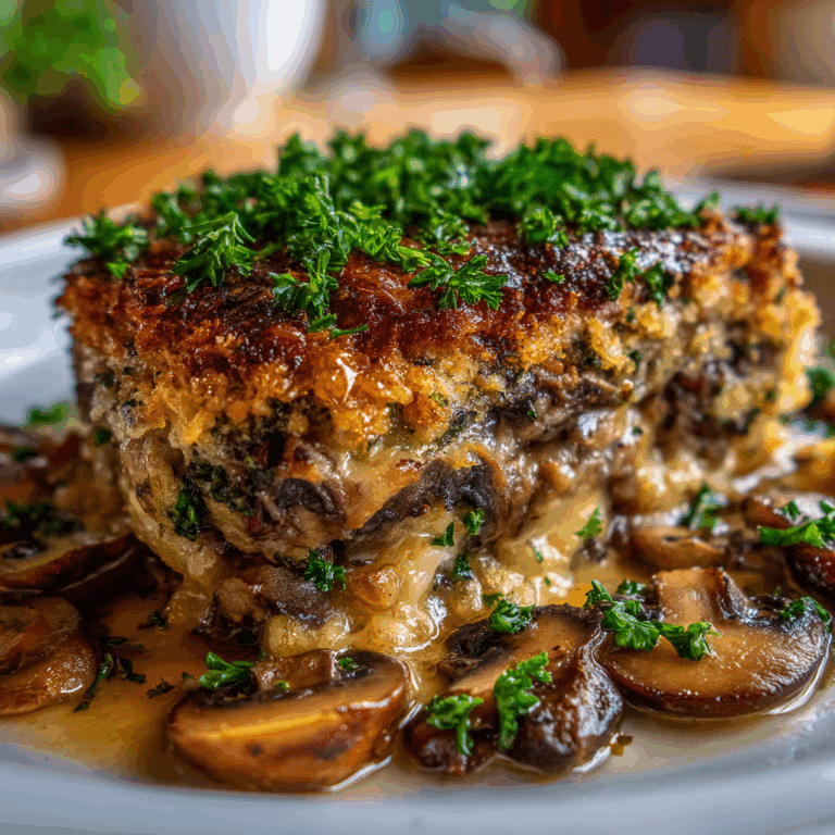 Hamburger Mushroom Bake