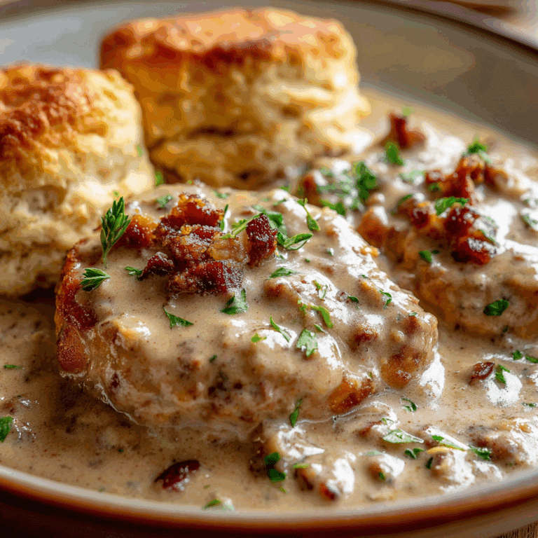 Pioneer Woman Sausage Gravy & Biscuits