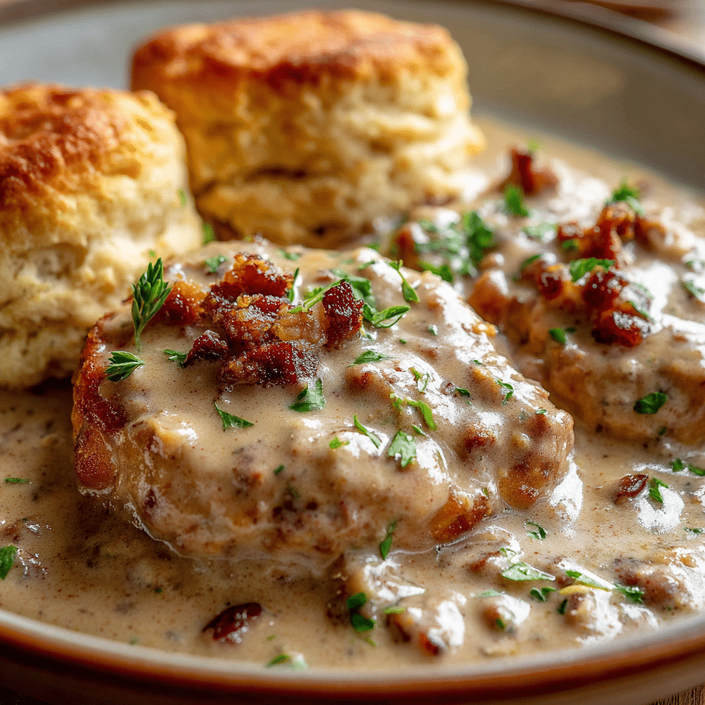 Pioneer Woman Sausage Gravy & Biscuits