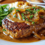 Smothered Hamburger Steak with Onion Gravy
