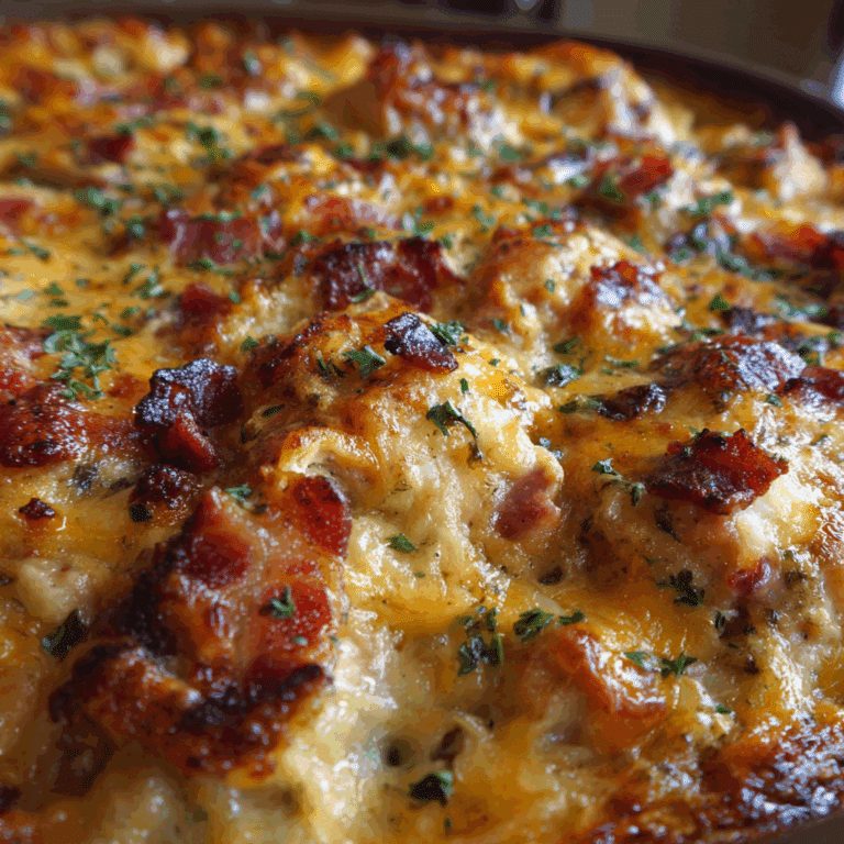 Ultimate Chicken Casserole with Bacon & Cheese