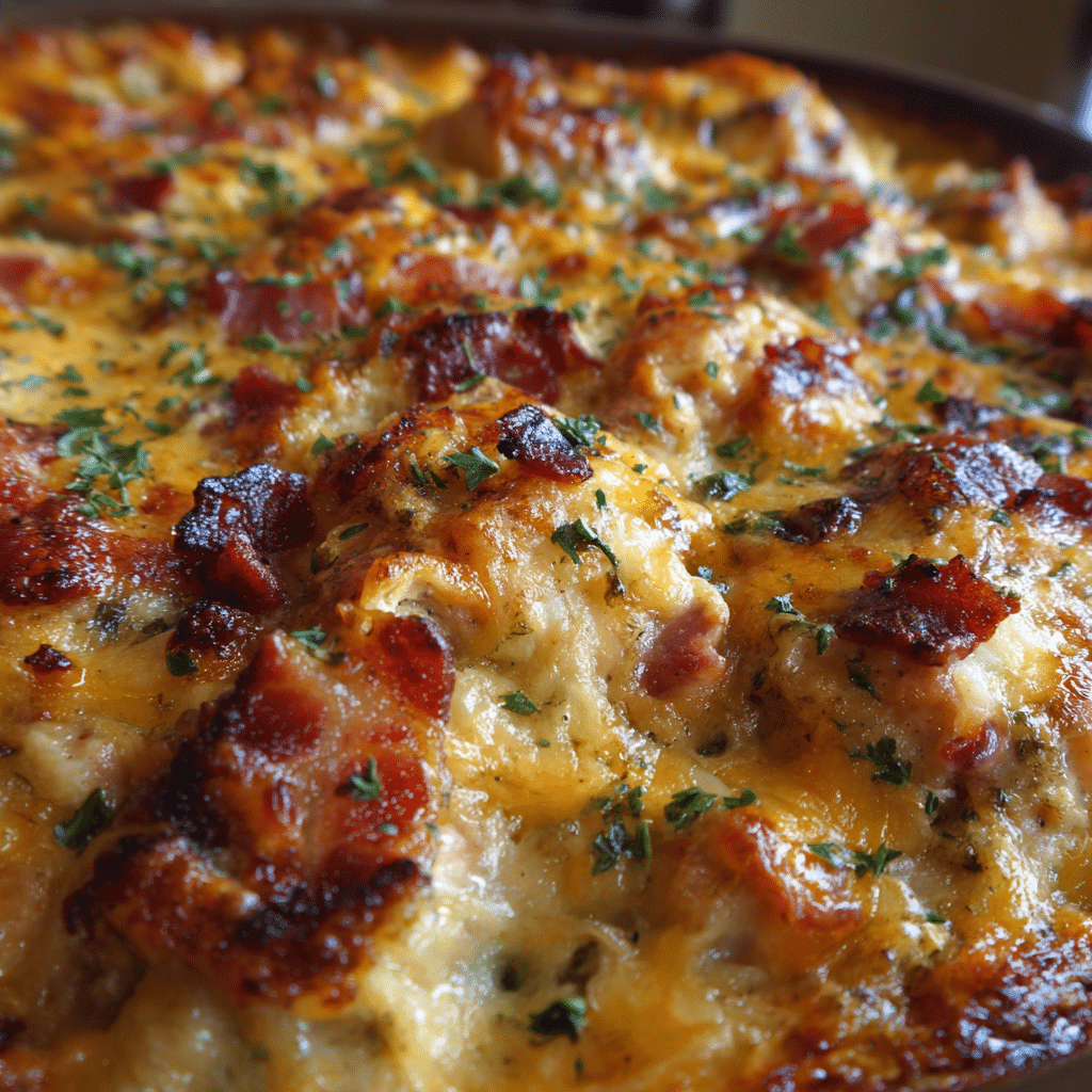 Ultimate Chicken Casserole with Bacon & Cheese
