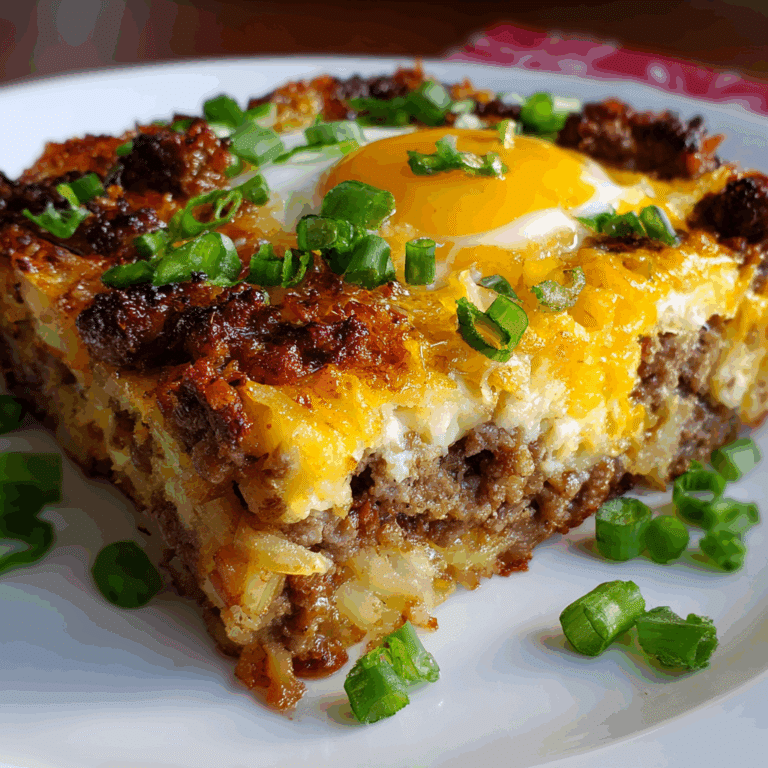 Wake Up Breakfast Casserole with Sausage & Hashbrowns