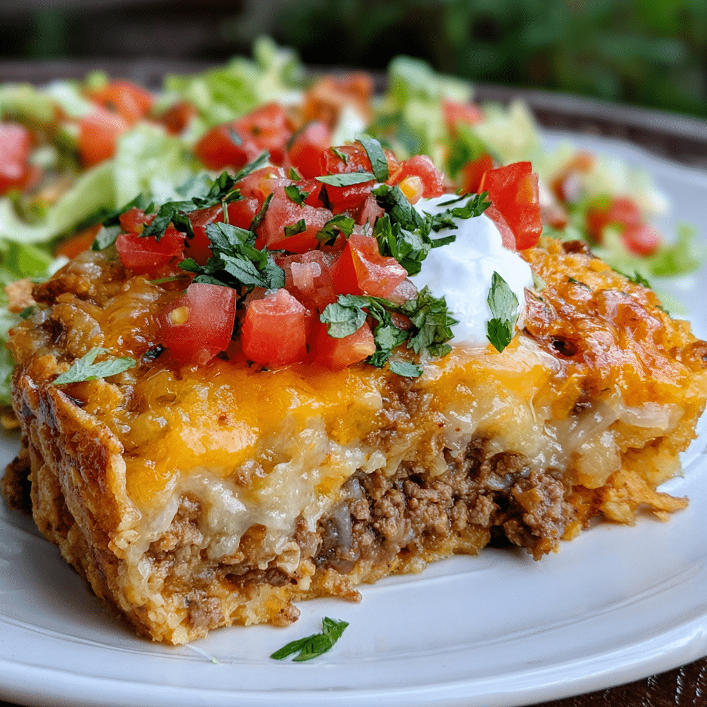 Walking Taco Bake with Fritos & Cheese