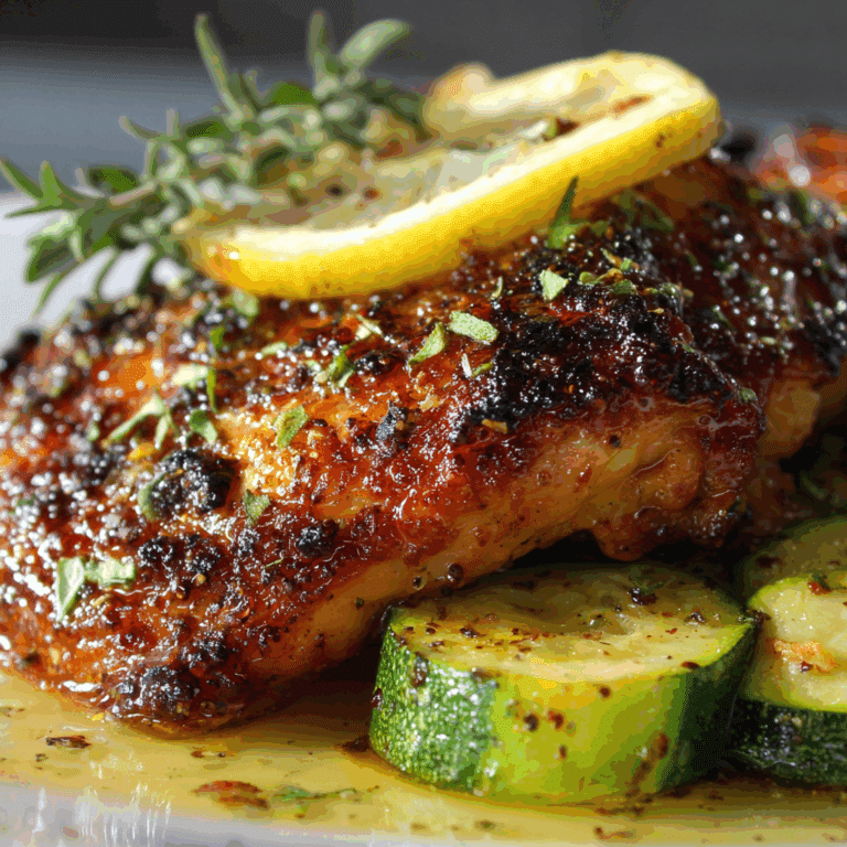 Asado Chicken with Lemon Zucchini