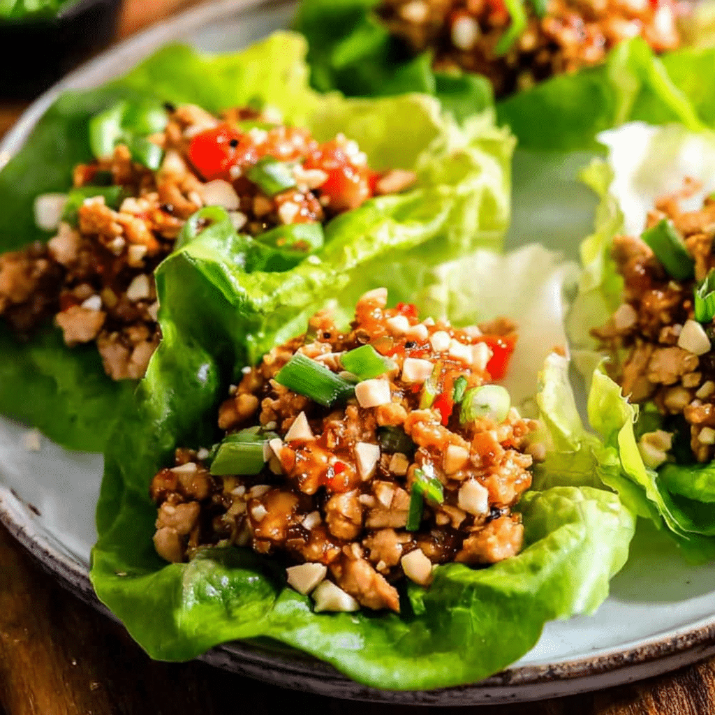 Asian Chicken Lettuce Wraps