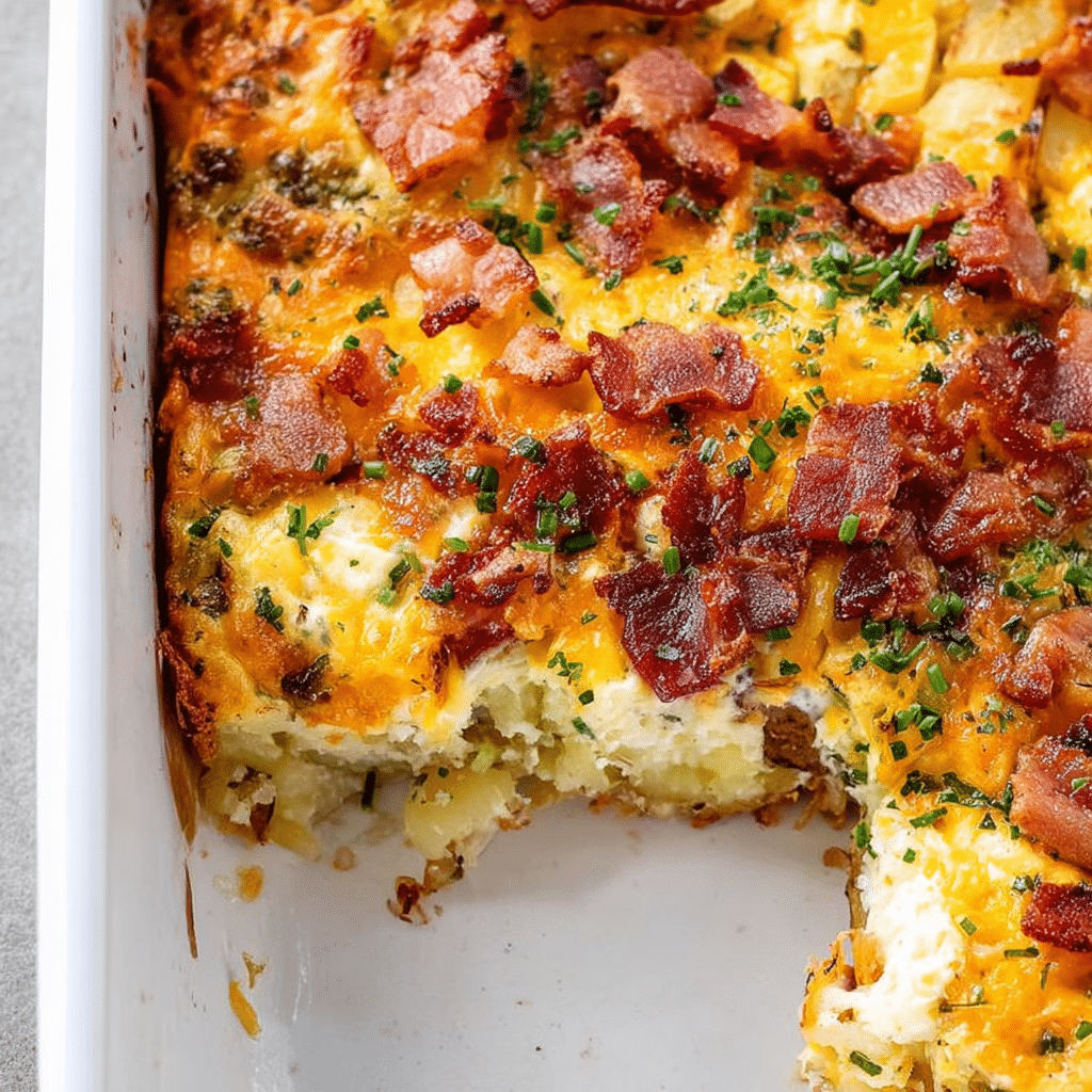 Bacon, Potato & Egg Breakfast Casserole