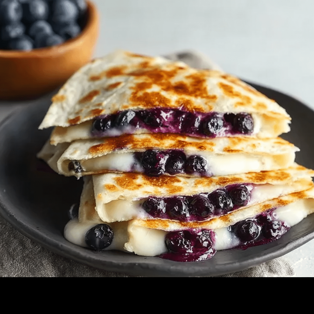 Blueberry Breakfast Quesadilla