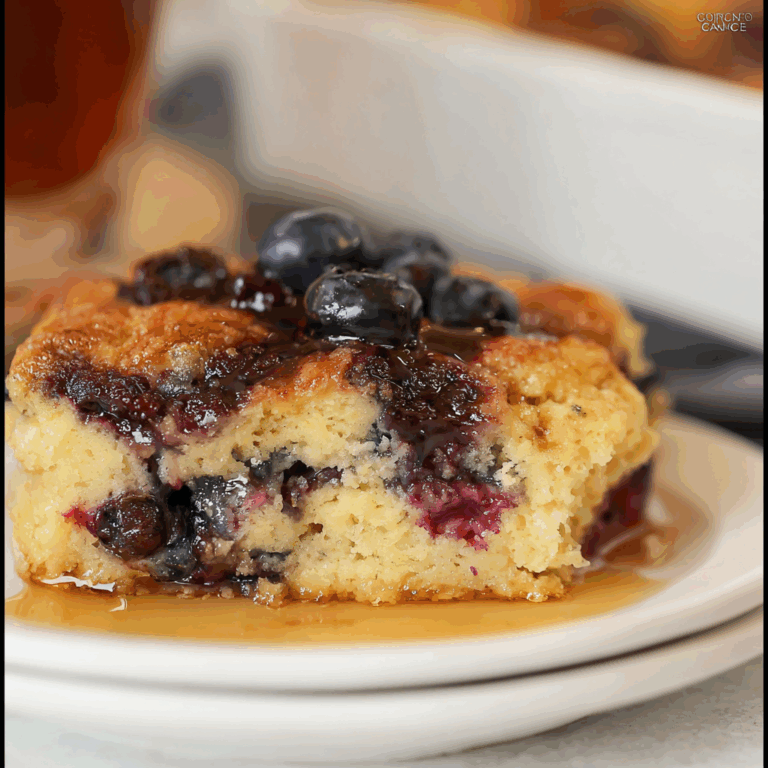 Blueberry Buttermilk Pancake Casserole