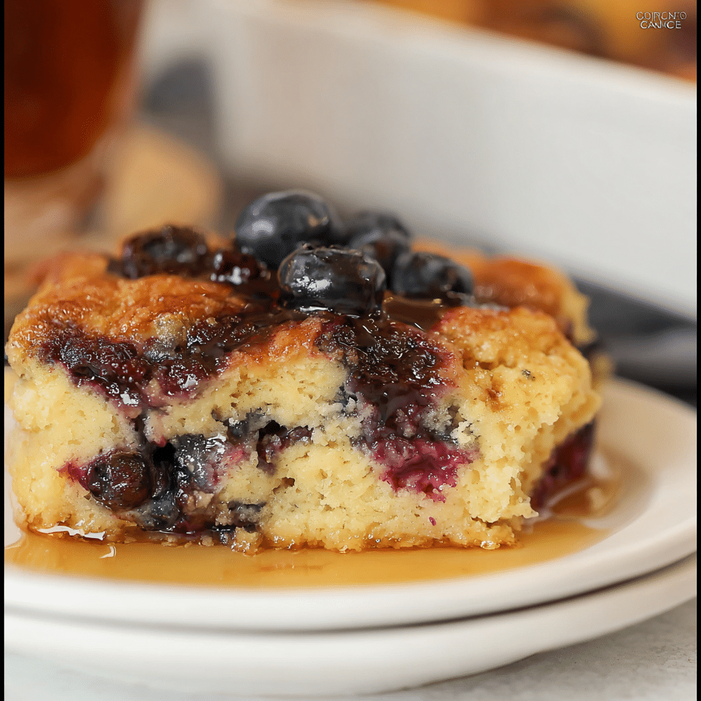 Blueberry Buttermilk Pancake Casserole