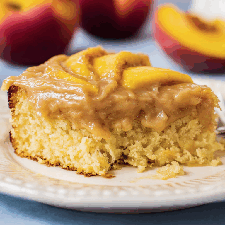 Brown Sugar Peach Cake