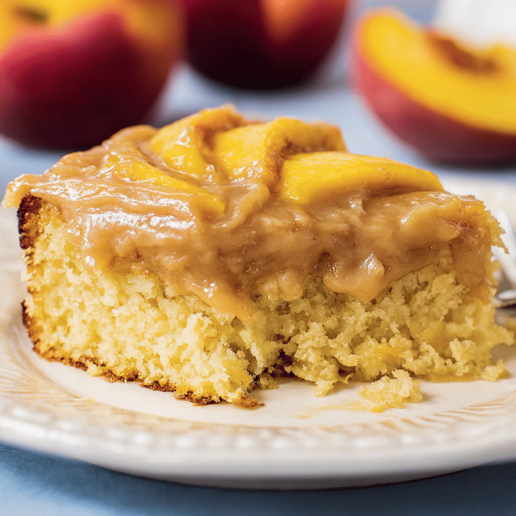 Brown Sugar Peach Cake
