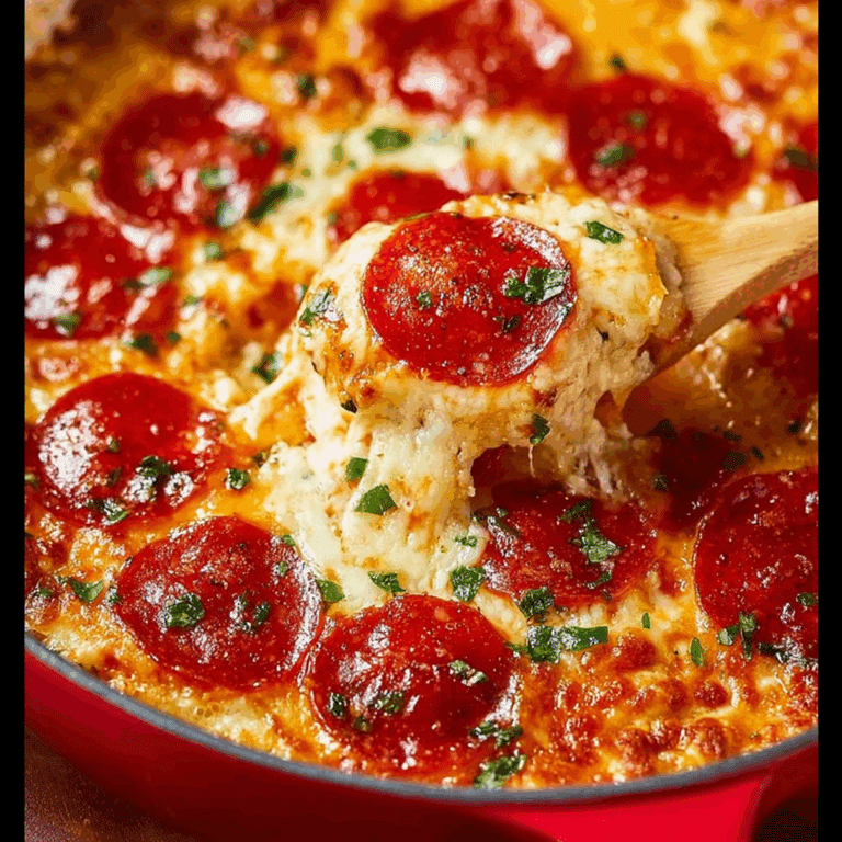Cheesy Pizza Dip with Pepperoni