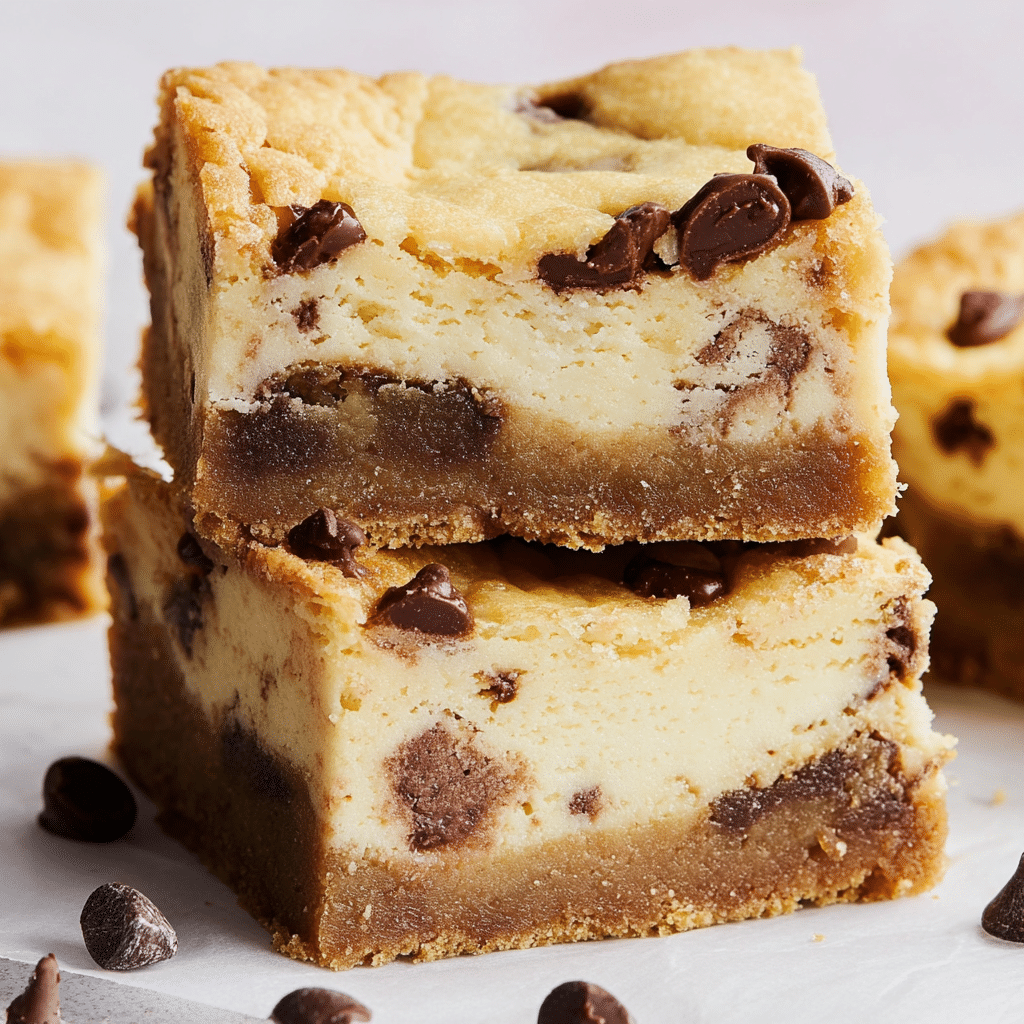 Chocolate Chip Cheesecake Bars