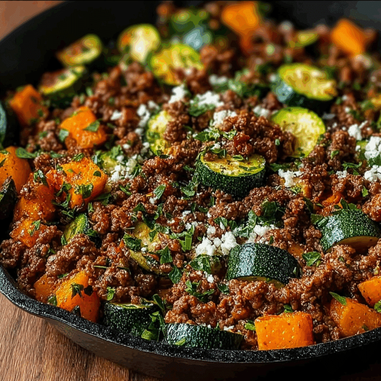 Ground Beef and Zucchini Skillet