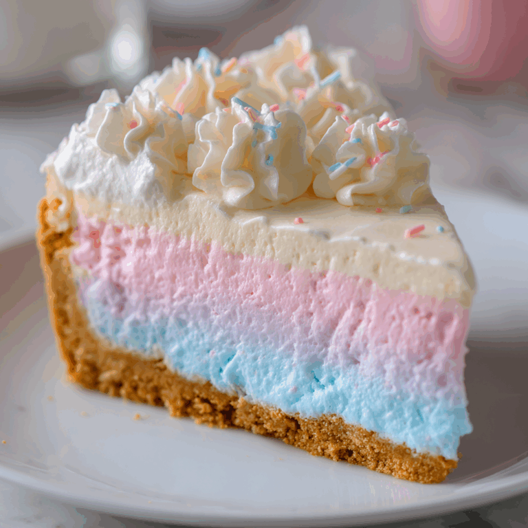 No-Bake Cotton Candy Cheesecake