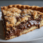 Nutella Stuffed Cookie Pie