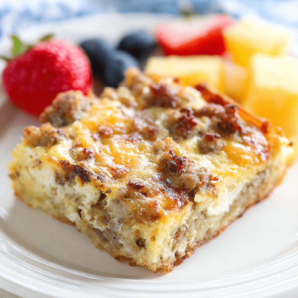 Overnight Sausage Breakfast Casserole