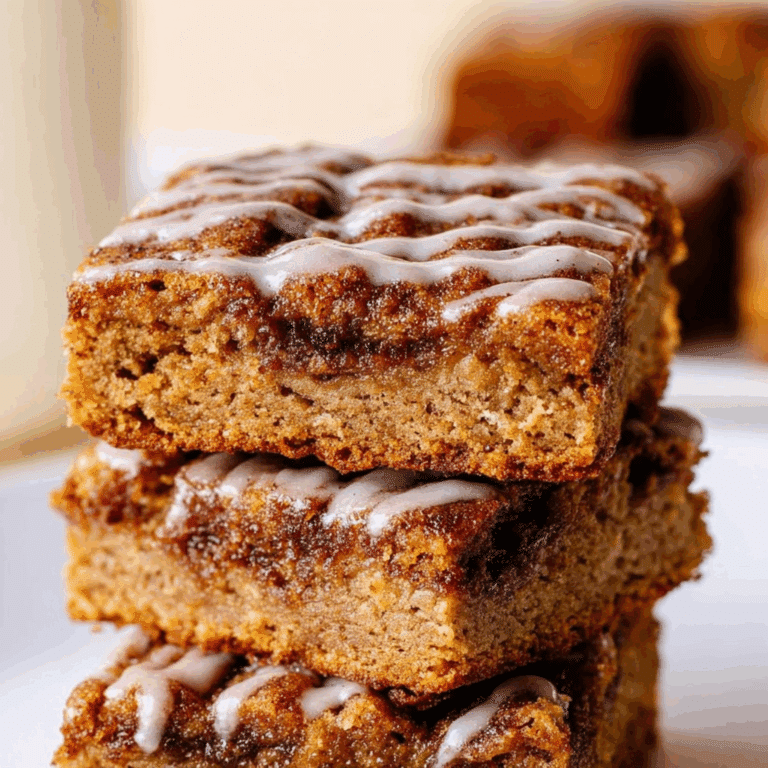 Paleo Cinnamon Roll Blondies