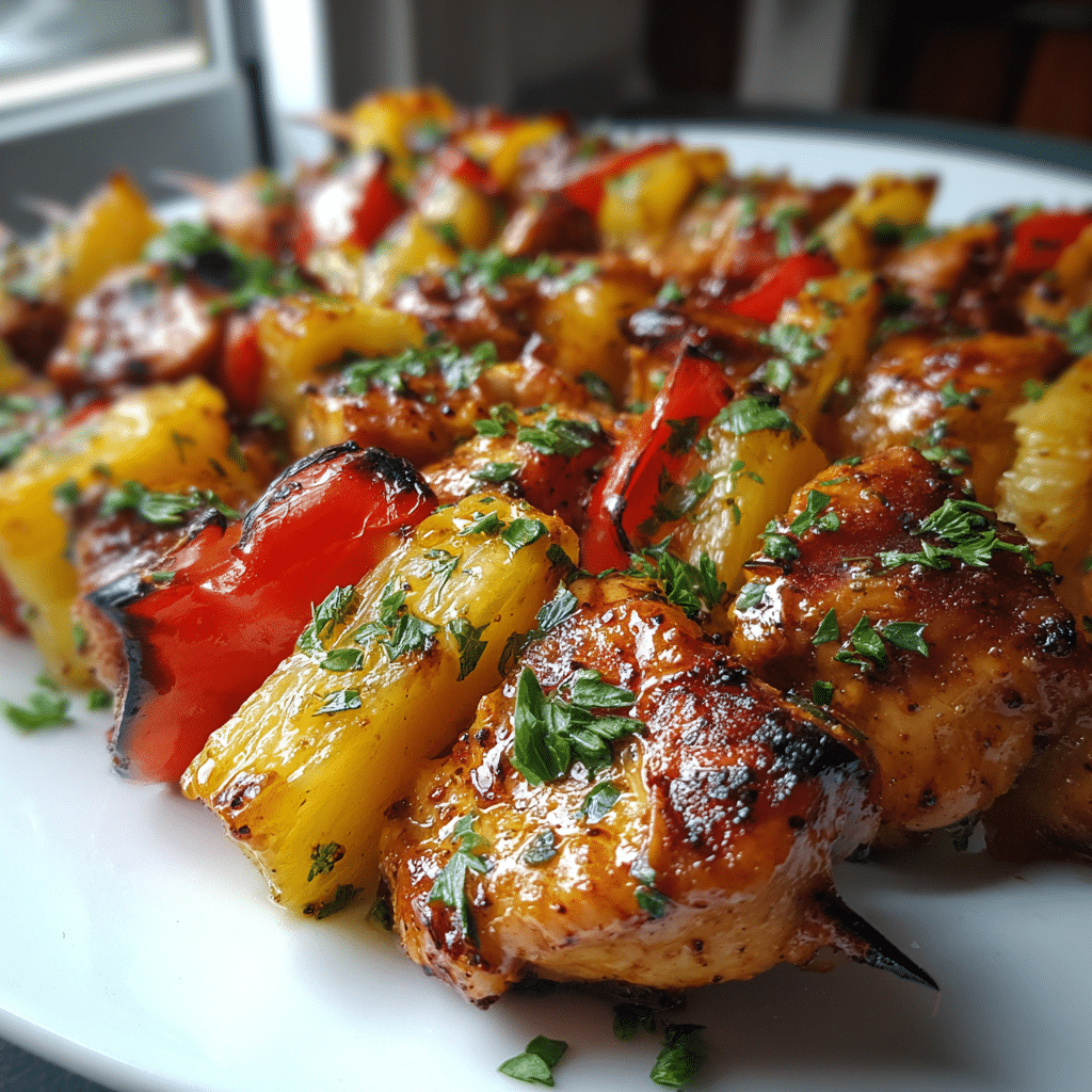 Pineapple Chicken Kabobs