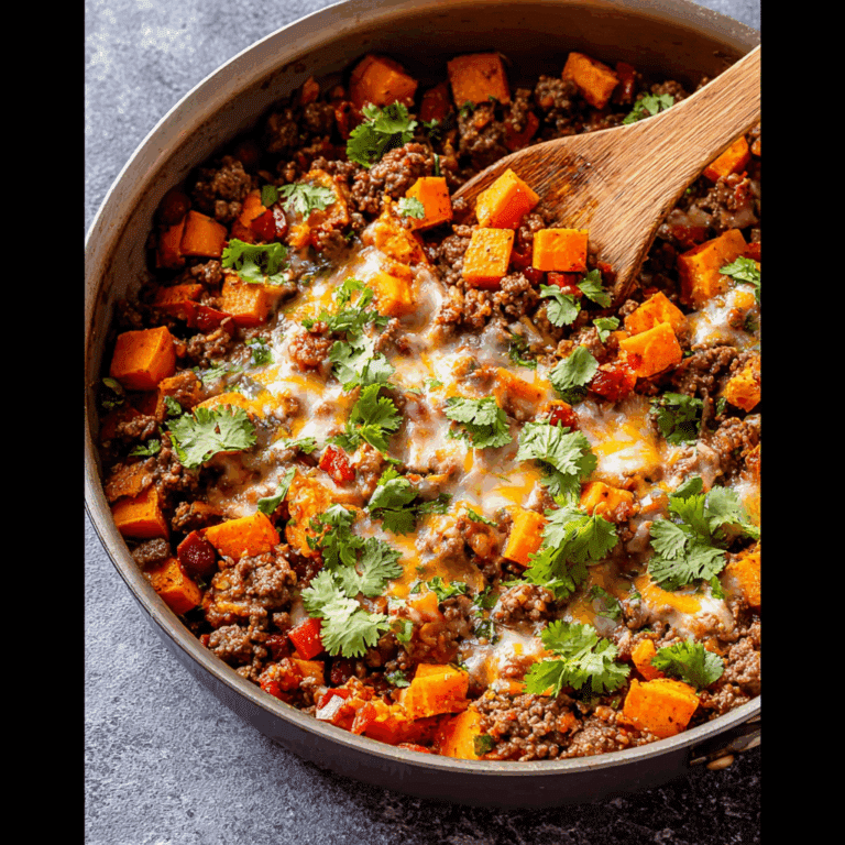 Southwest Beef and Sweet Potato Skillet