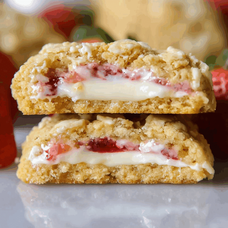 Strawberry Cheesecake Cookies with Jam Filling