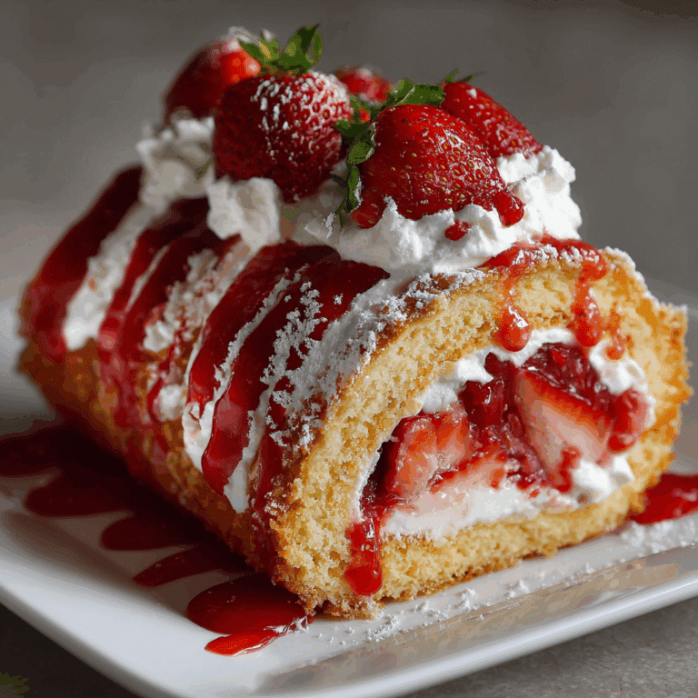 Strawberry Shortcake Swiss Roll