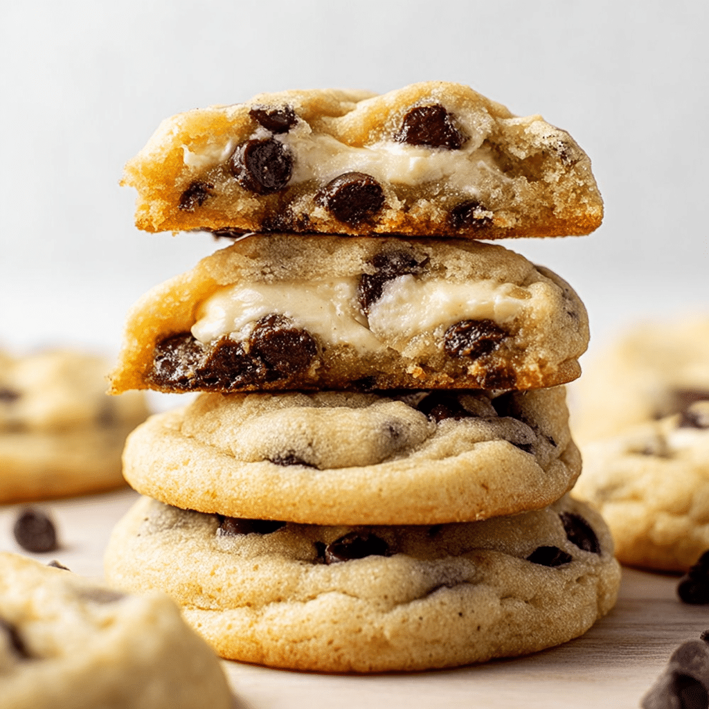 Cheesecake-Filled Chocolate Chip Cookies