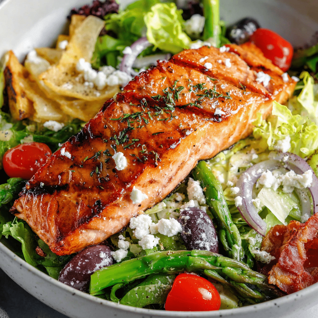 Grilled Summer Salmon Salad